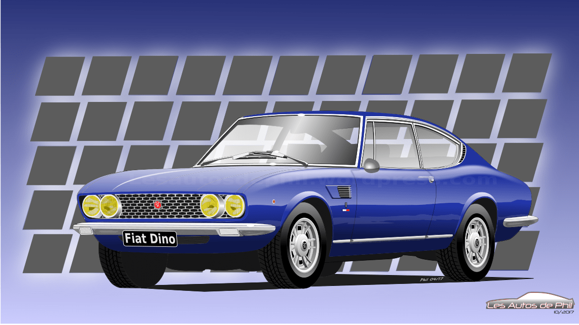 Fiat Dino Bleue blog